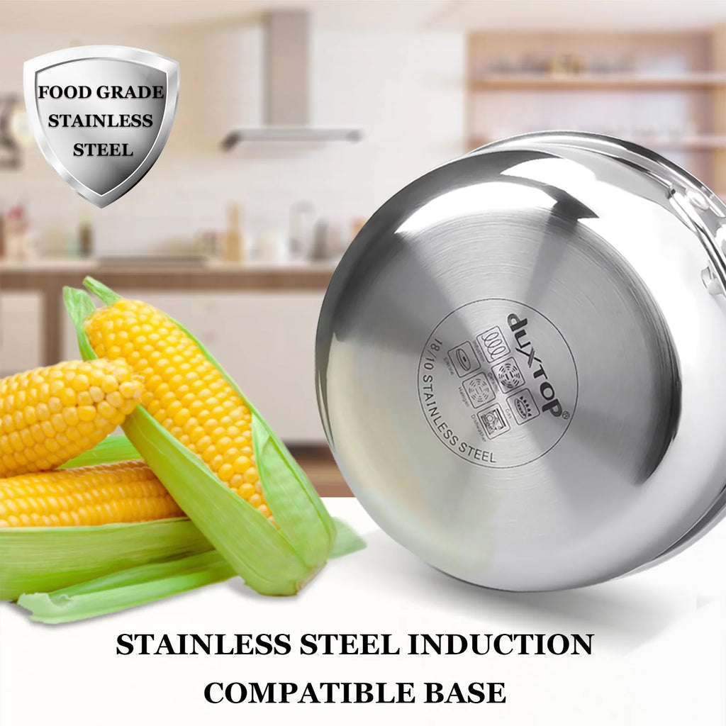 Whole-Clad Tri-Ply Stainless Steel Saucepan with Lid, 1.6 Quart G681997