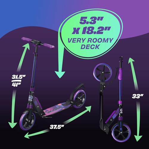 Adjustable Folding Adult Scooter with Large Wheels C170