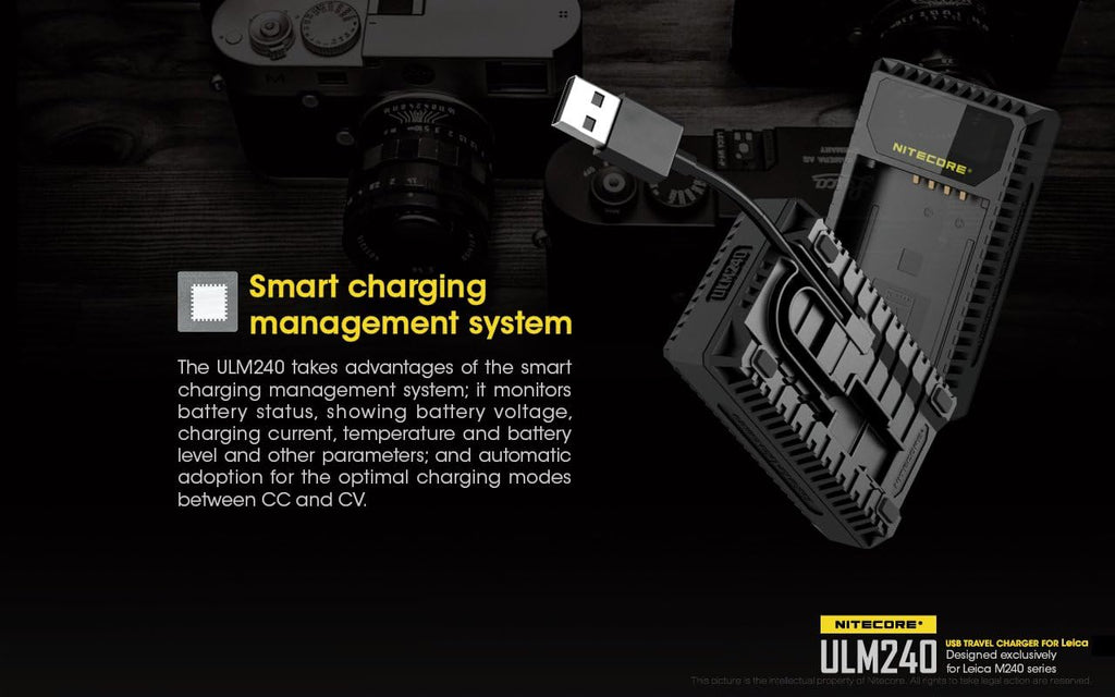 USB Charger for Leica BP-SCL2 Batteries V9004