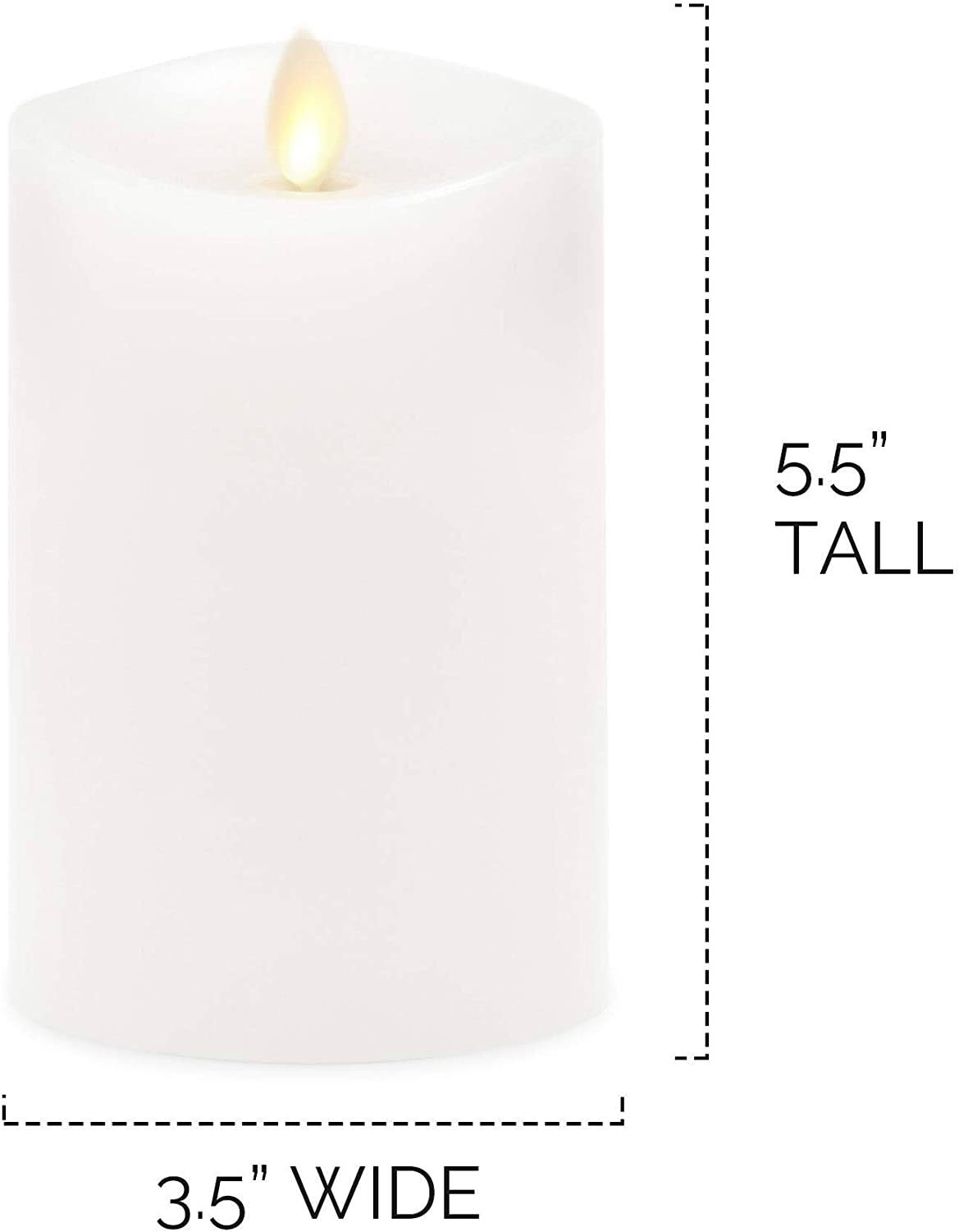 White Pillar LED Candle P90440