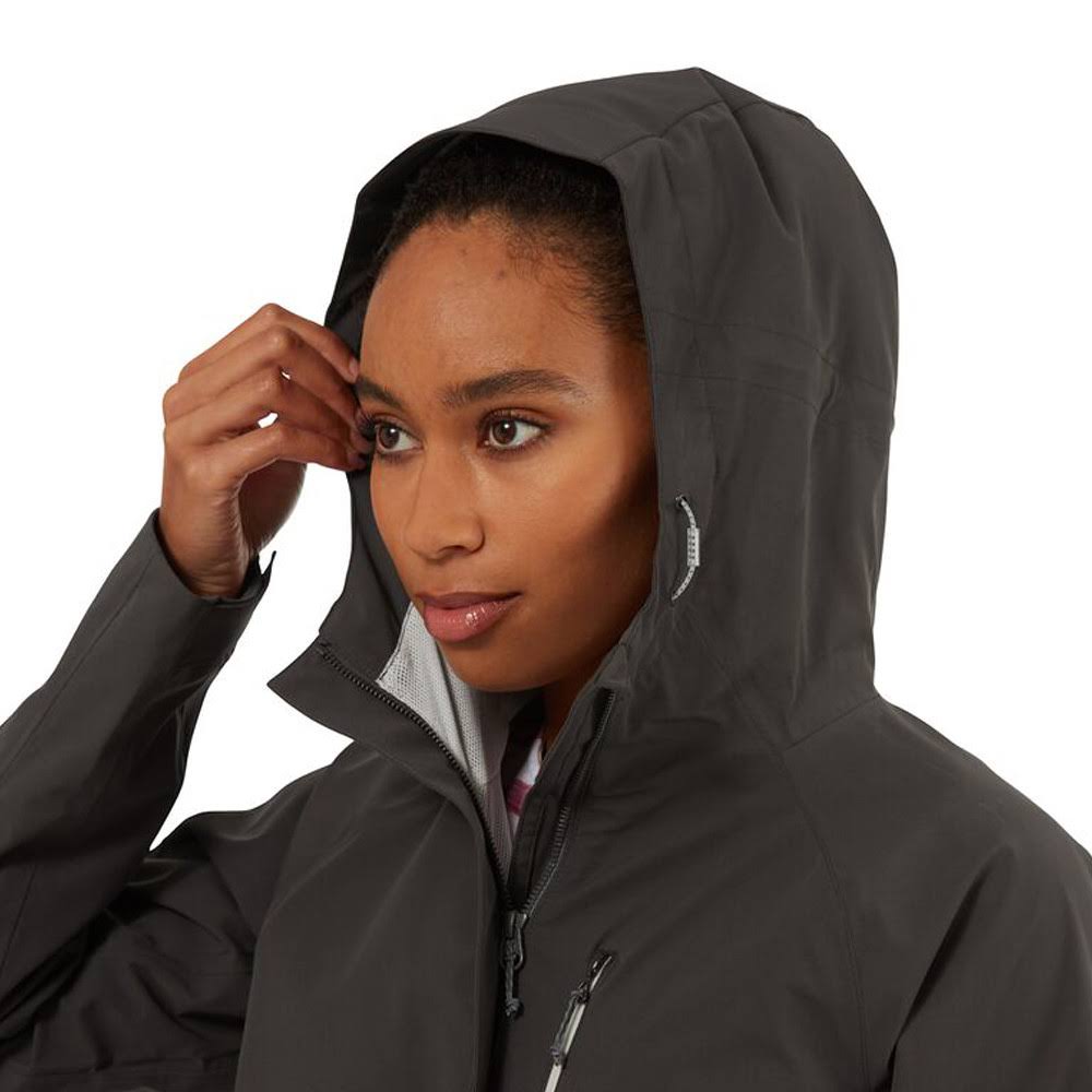 Womens Waterproof Jacket Charcoal 10 X648375