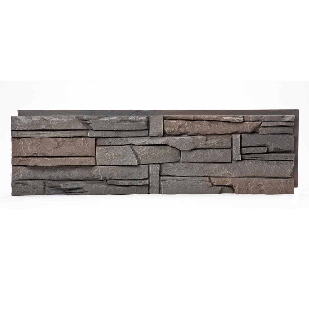 Brown Faux Stone Siding Panel T40787
