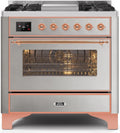 36 Dual Fuel Natural Gas Range in Stainless Steel with Copper Trim X474690