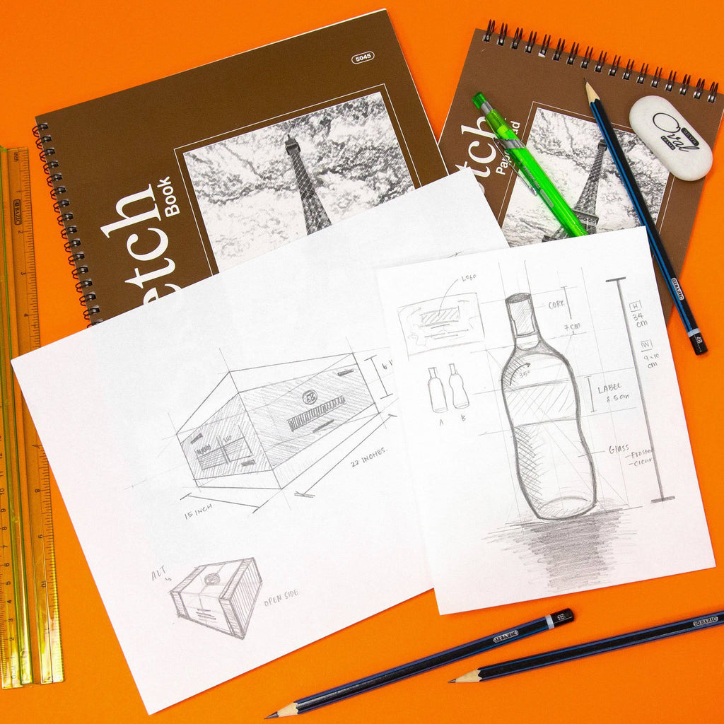 30 Ct. 9 in. x 12 in. Top Bound Spiral Sketch Pad T35107