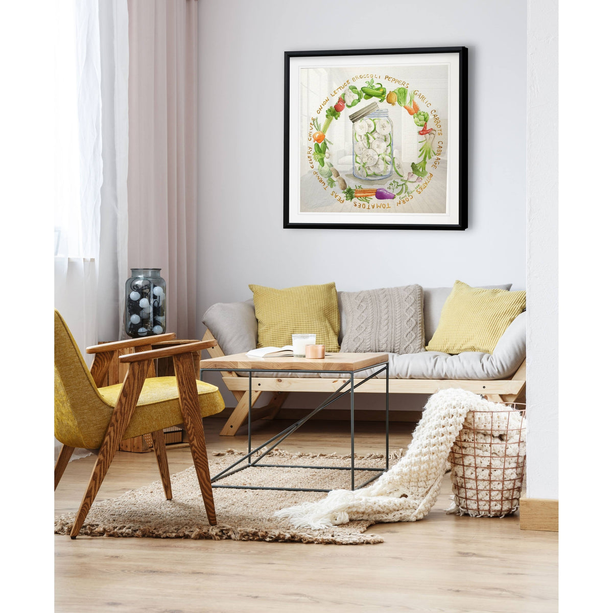 Framed Giclee Print 22X22 G4283