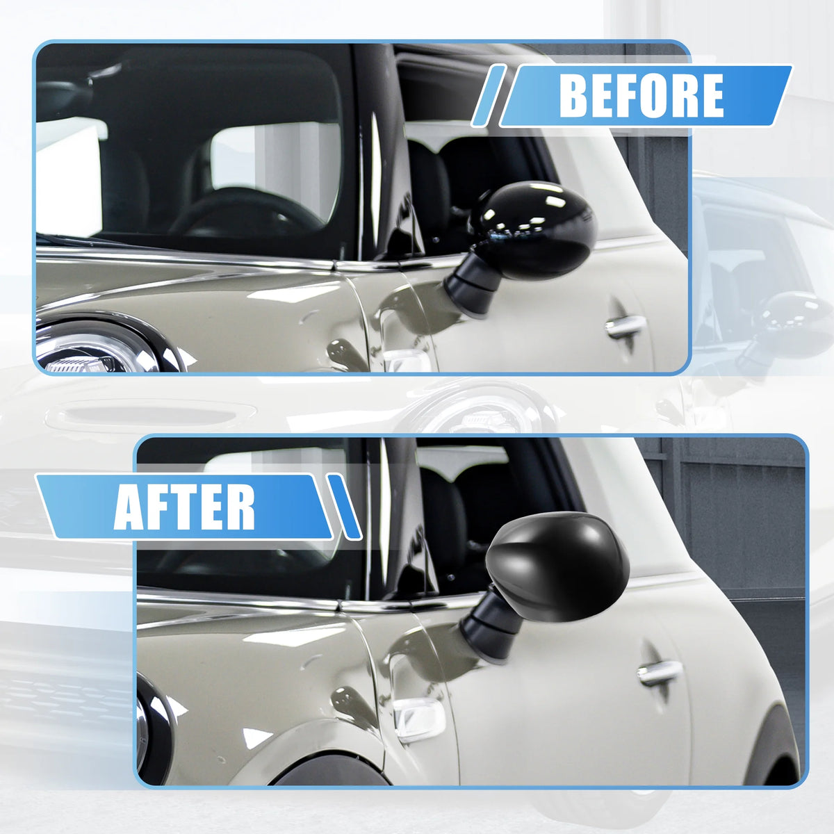 Black Exterior Rear View Mirror Cover for Mini Cooper F54 Clubman J763