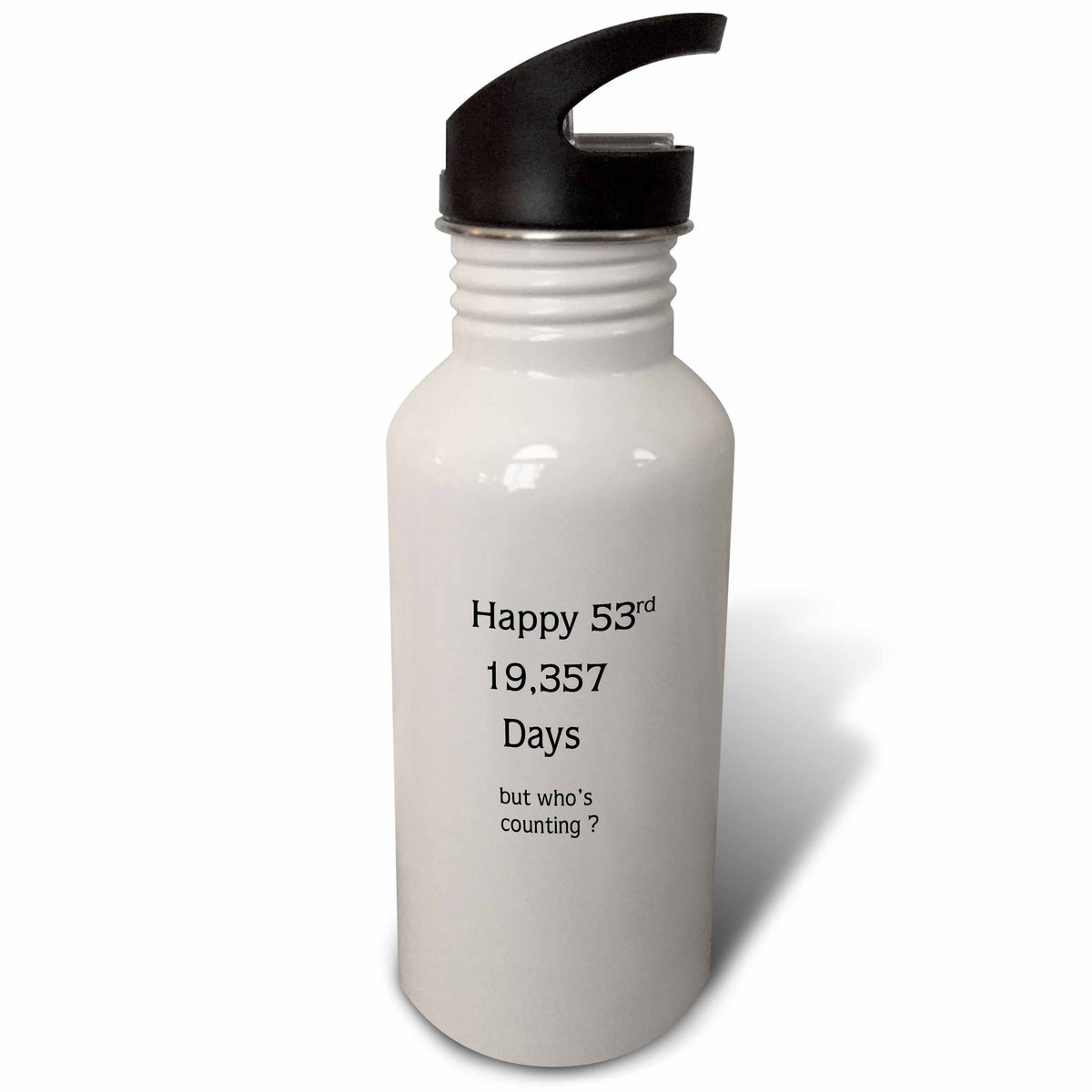 Funny Happy 53 Birthday Or Anniversary 21 oz Sports Water Bottle H602