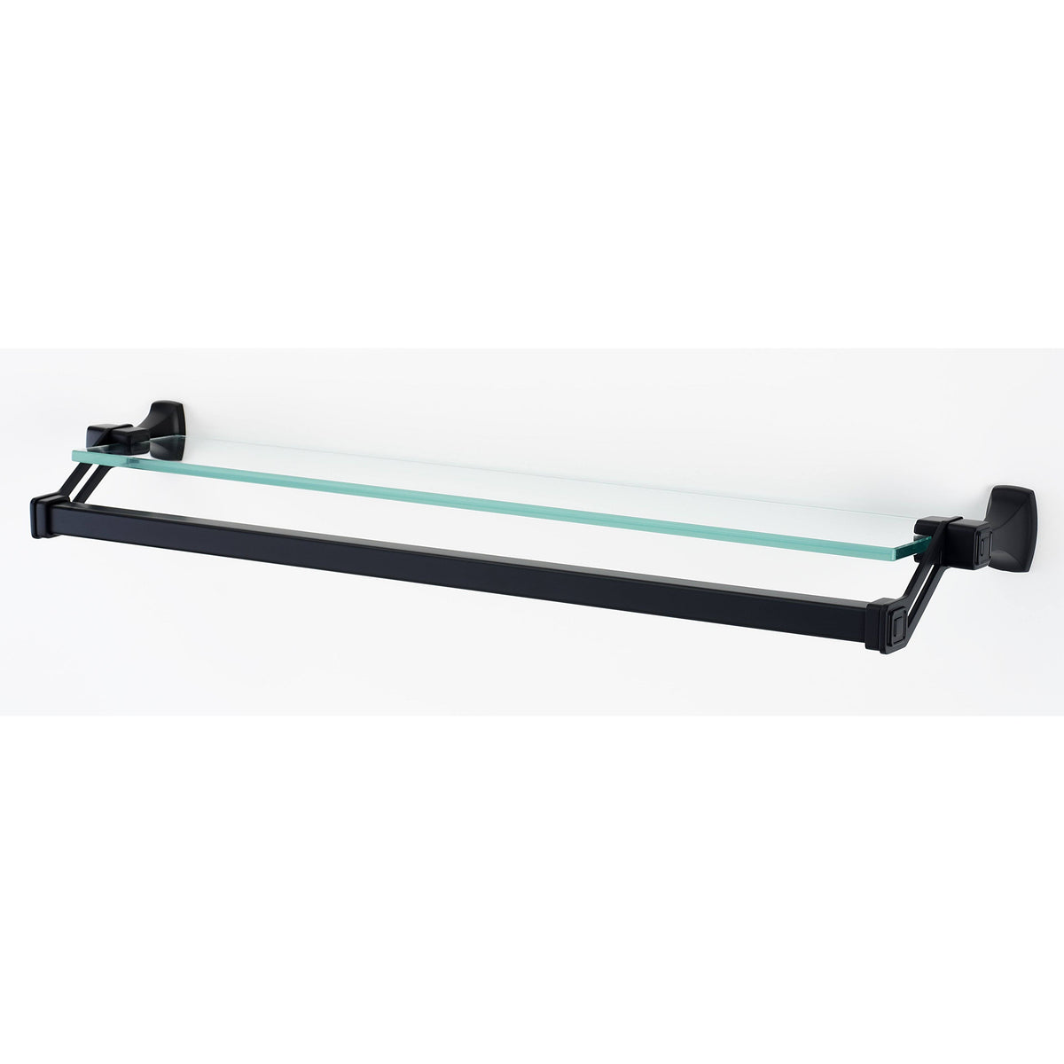 Bronze Glass Shelf with Towel Bar V5279