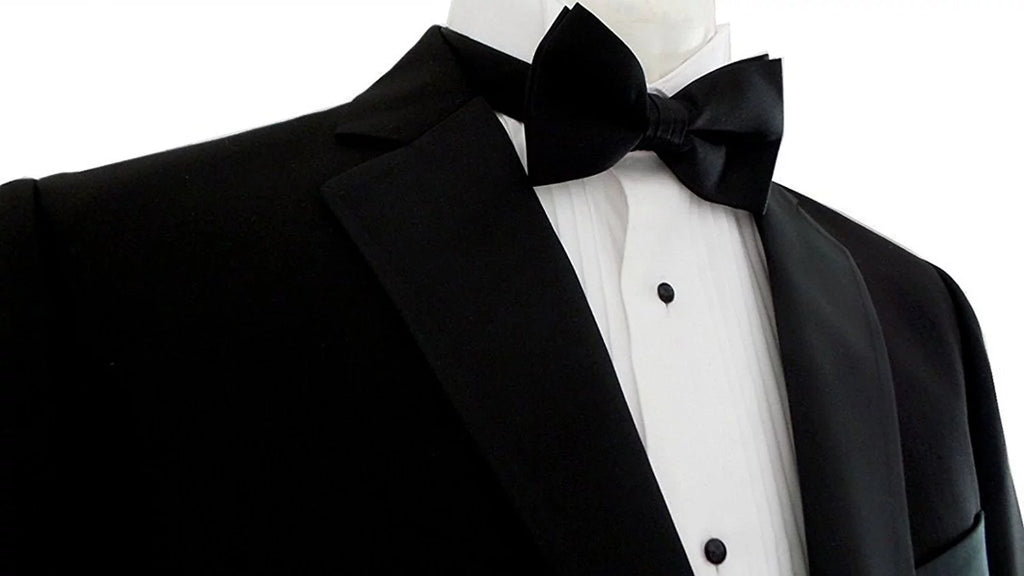 Black Single Breasted Notch Lapel Tuxedo Suit Set Z837