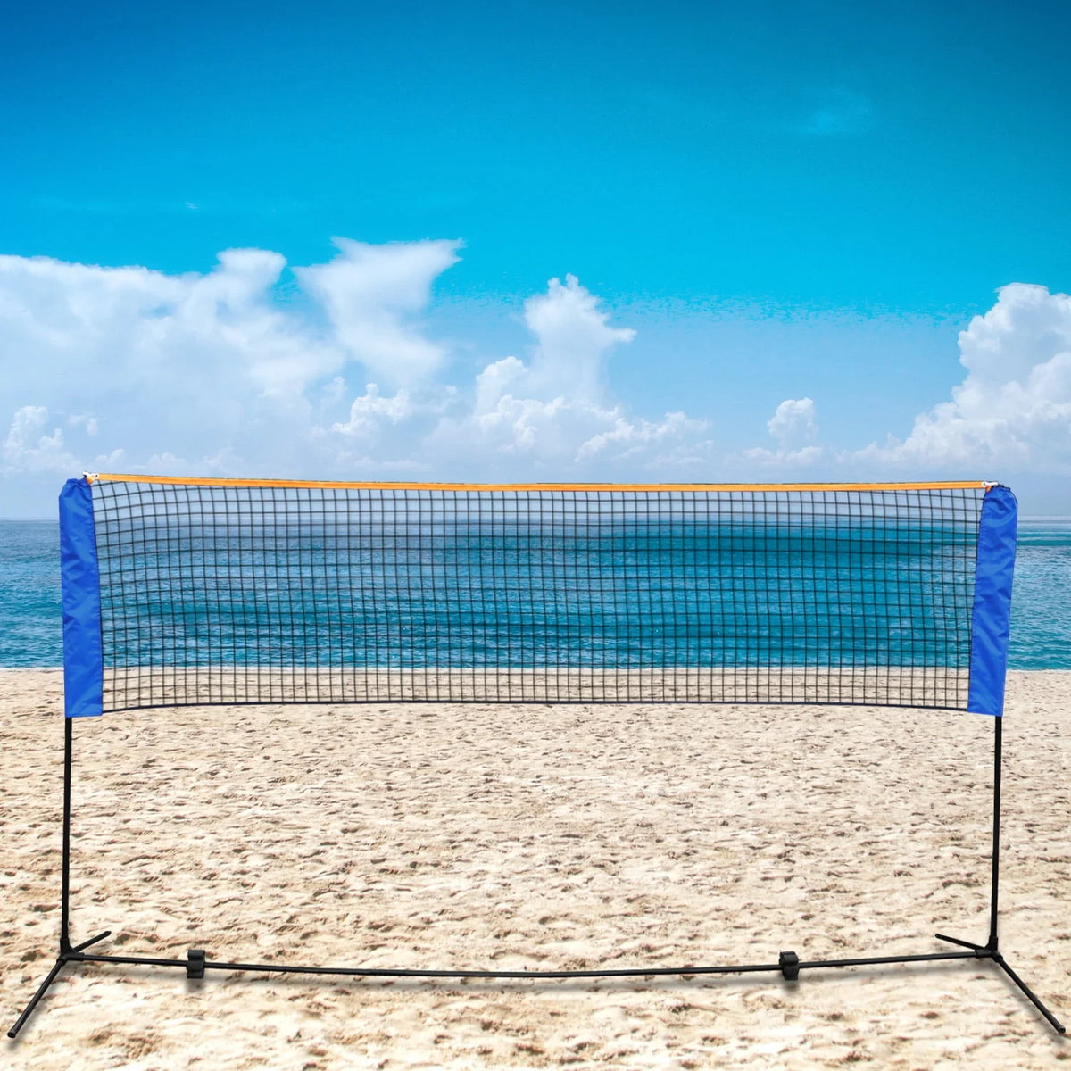 Portable Adjustable Badminton Net Set with Carrying Bag P383378