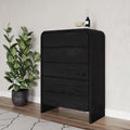 Five Drawer Chest in Jet Black Ash T331