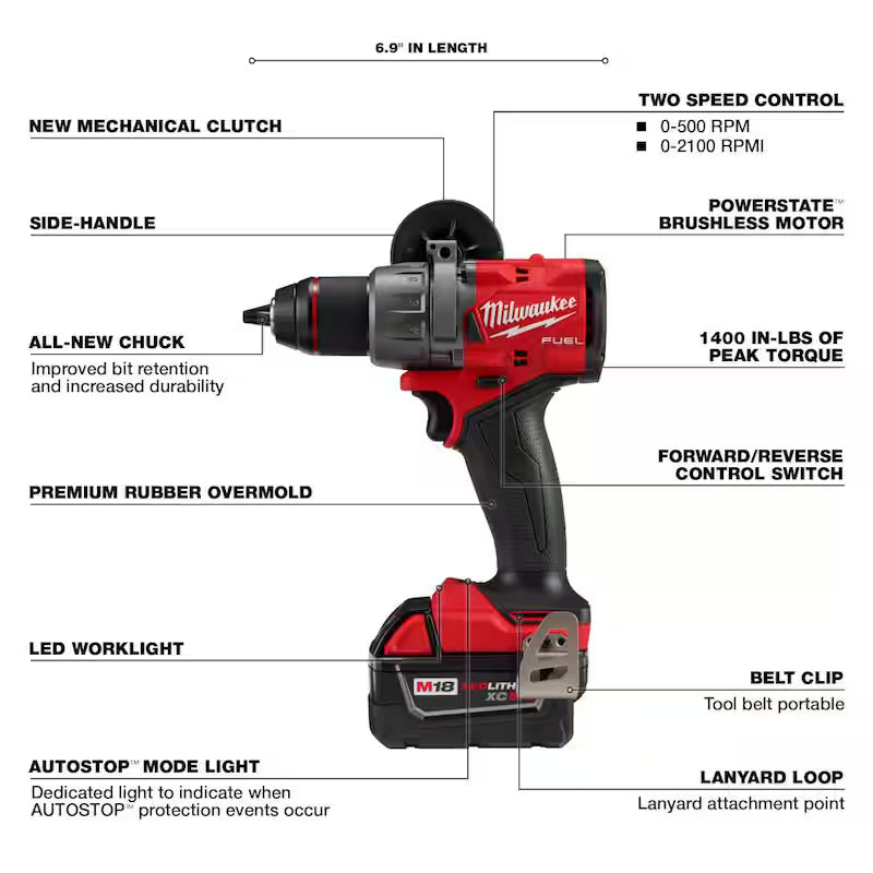 18-V Lithium-Ion Brushless Cordless Hammer Drill Driver Kit with Compact Router A1371