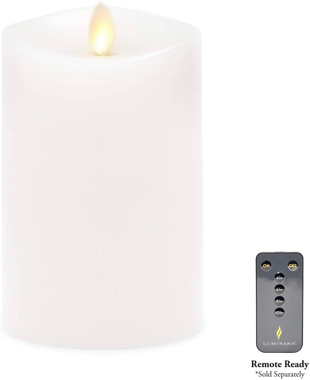 White Pillar LED Candle P90440