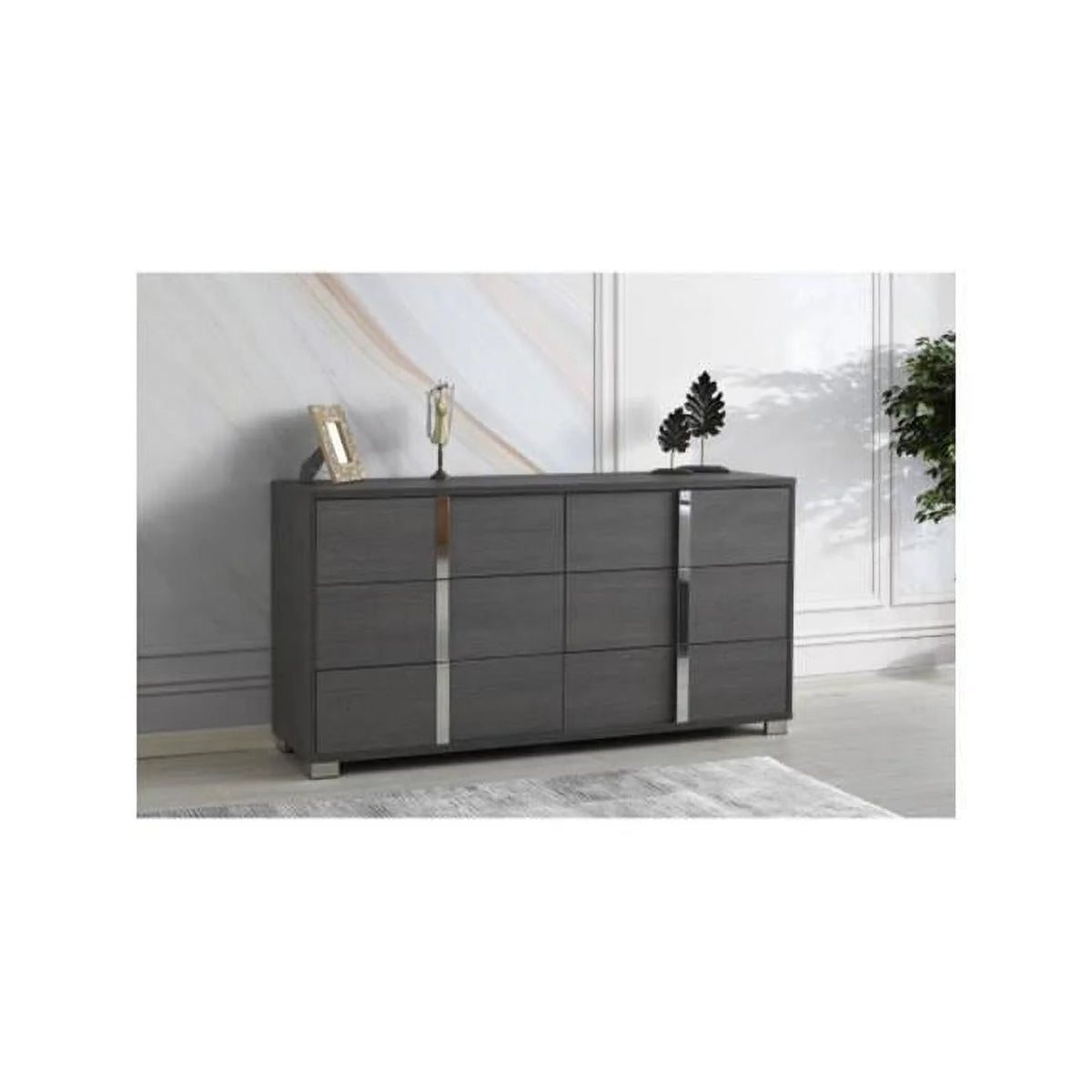 Matte Gray Dresser I726