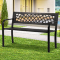 Black Cast Iron Outdoor Bench M928