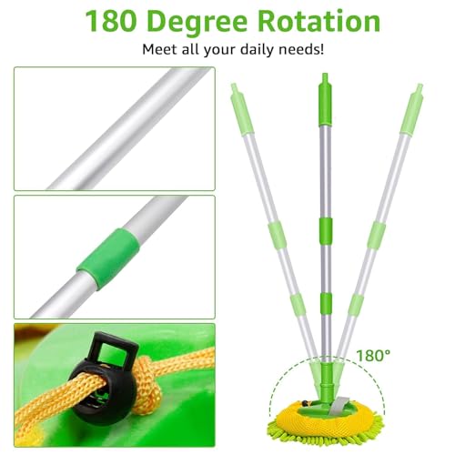 47" Car Wash Brush Mop Cleaning Tool with Long Handle M5301