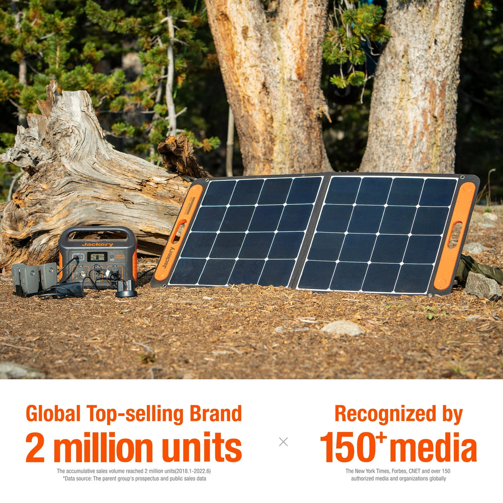 518Wh Portable Solar Generator with 100W Solar Panel X522