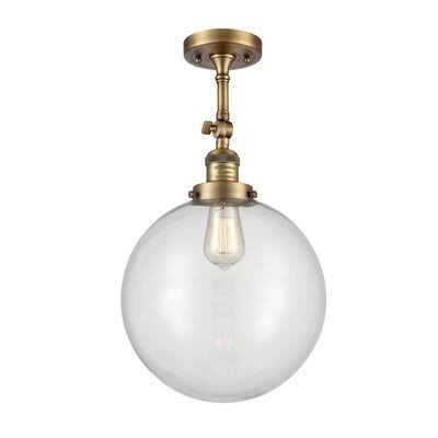1-Light Semi Flush Mount Fixture C268