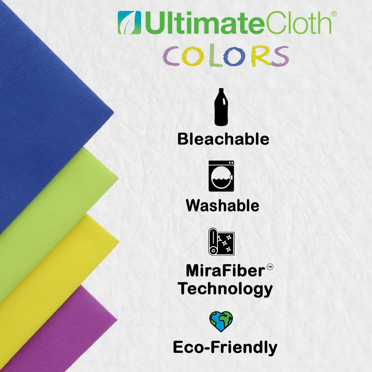 Colors Standard Sized Cleaning Cloths G7881