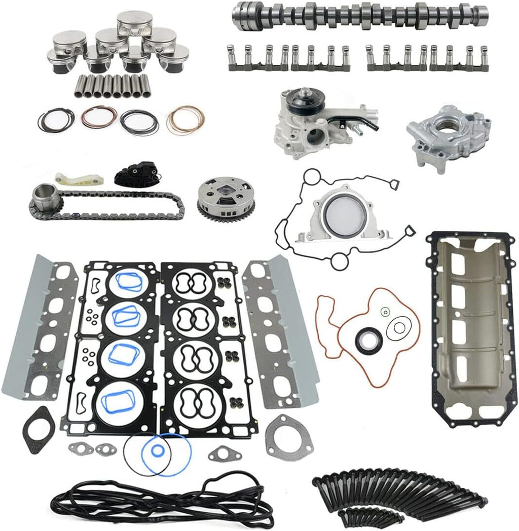 Camshaft Lifter Kit with Water Pump Timing Chain Kit for Dodge Ram 1500 5.7L V8 HEMI 2009-2019 X578