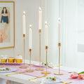 Gold Candlestick Holders Set of 5 Tall Metal S681353