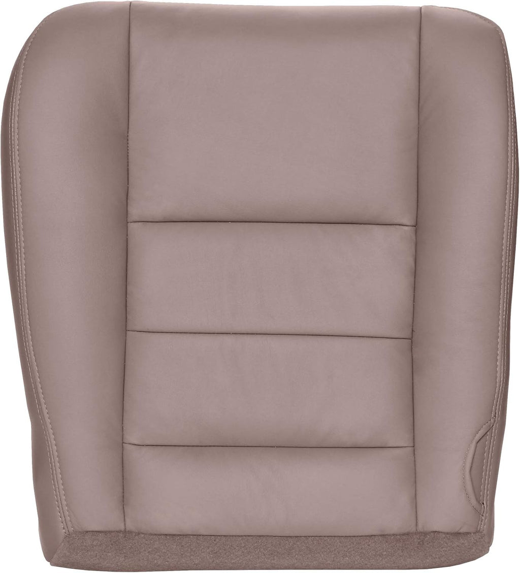 Driver Bottom Replacement Leather Seat Cover - Medium Pebble Tan Z31415