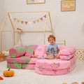 11 Pc Pink Modular Kids Play Couch G77319
