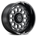 Gloss Black Wheel with Milled Accent T7094