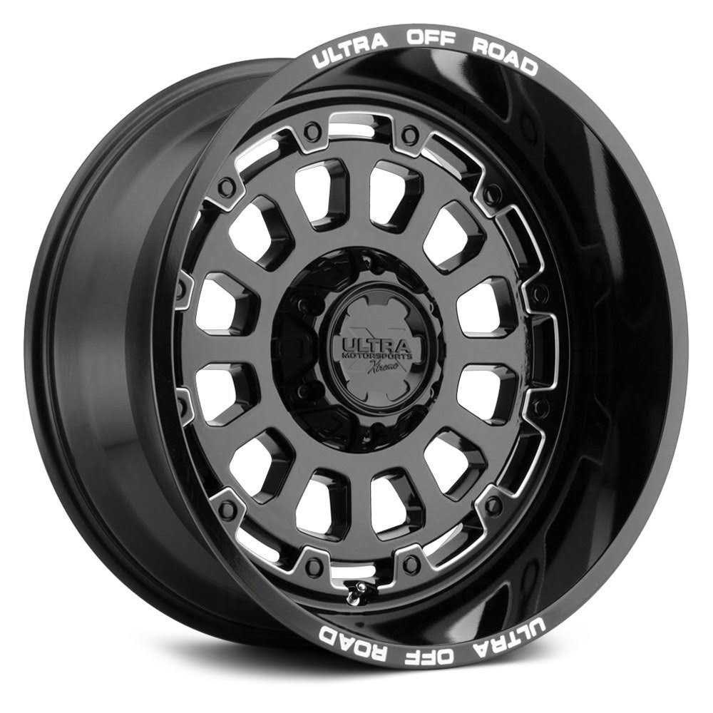 Gloss Black Wheel with Milled Accent T7094