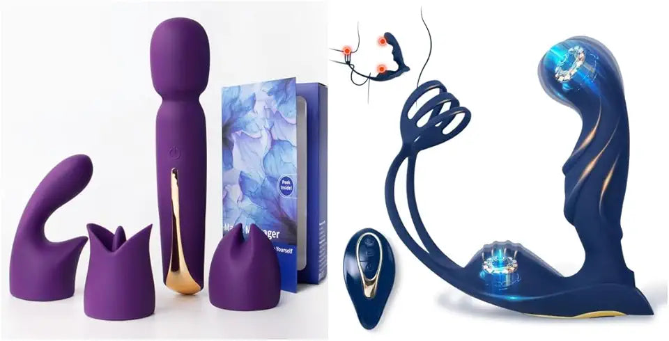 Quiet Wand Vibrator Set with 3 Attachments U883