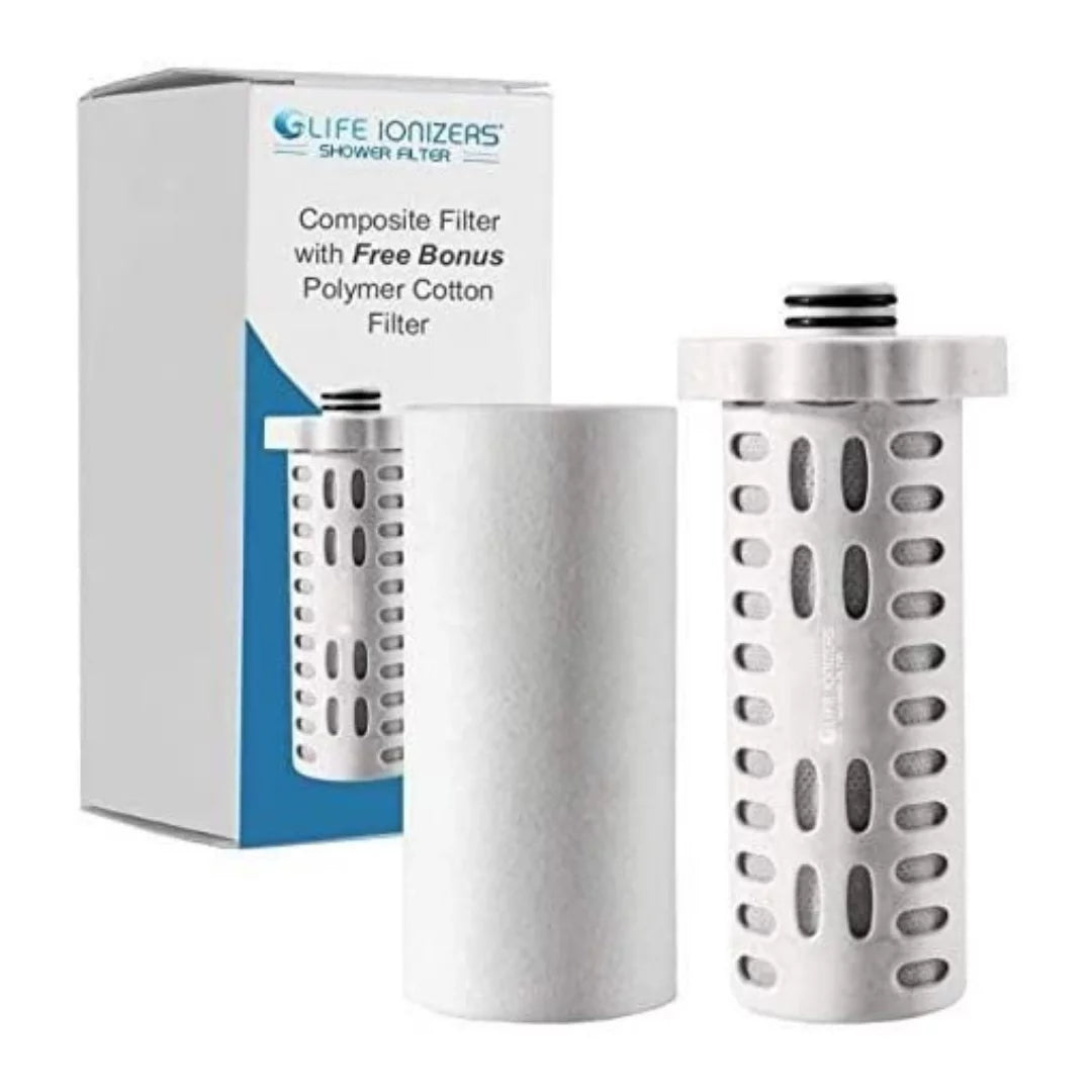 Shower Filter Replacement Composite Filter + 4 Polymer Cotton Filters W475825