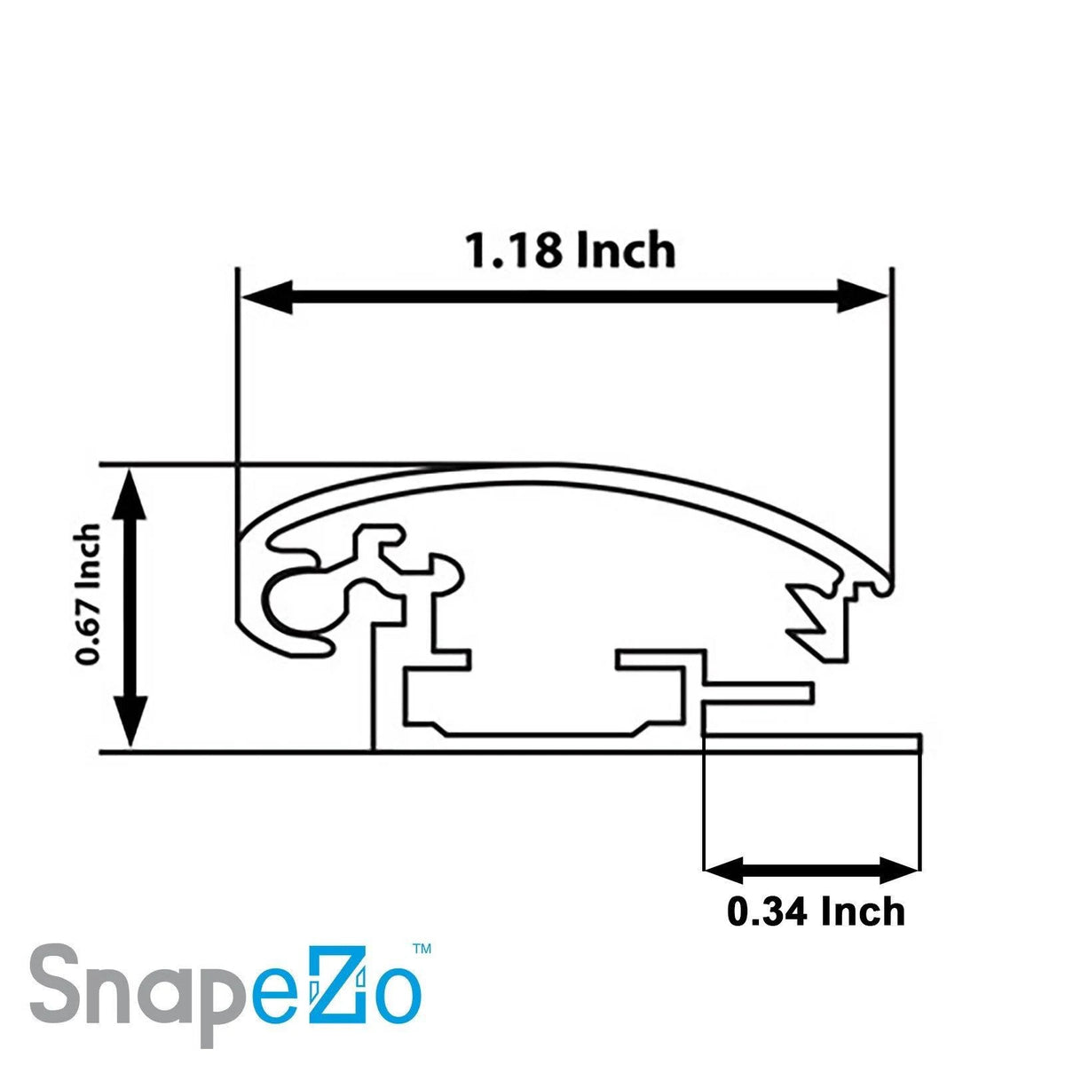 Black SnapeZo Snap Frame V649