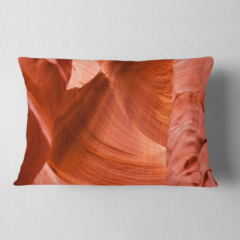 Antelope Canyon Landscape Photo Throw Pillow 12x20 I569522