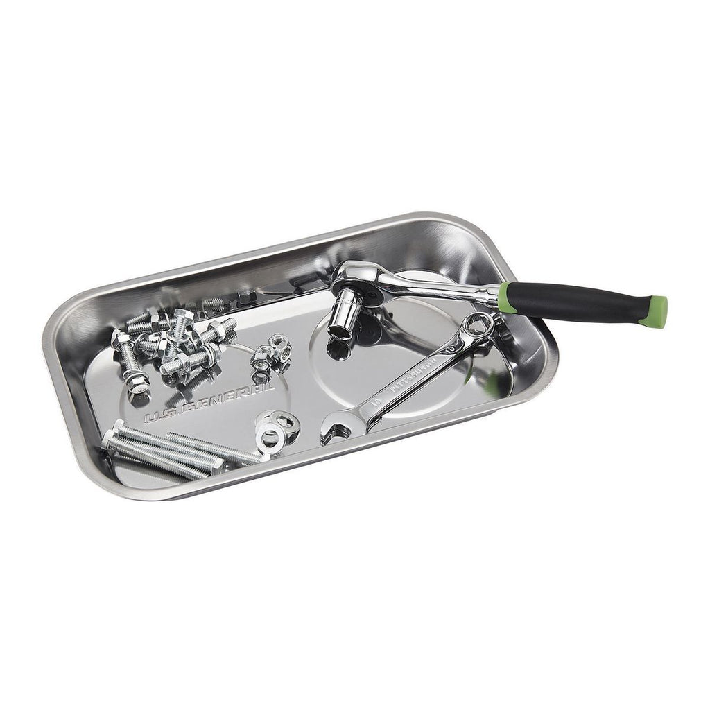 9-1/2 in. x 5-1/2 in. Magnetic Stainless Steel Parts Tray L701093