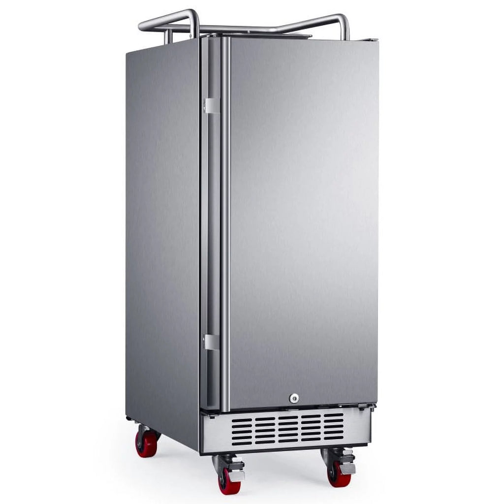 15 Wide Outdoor Kegerator Conversion Refrigerator Stainless Steel O479346