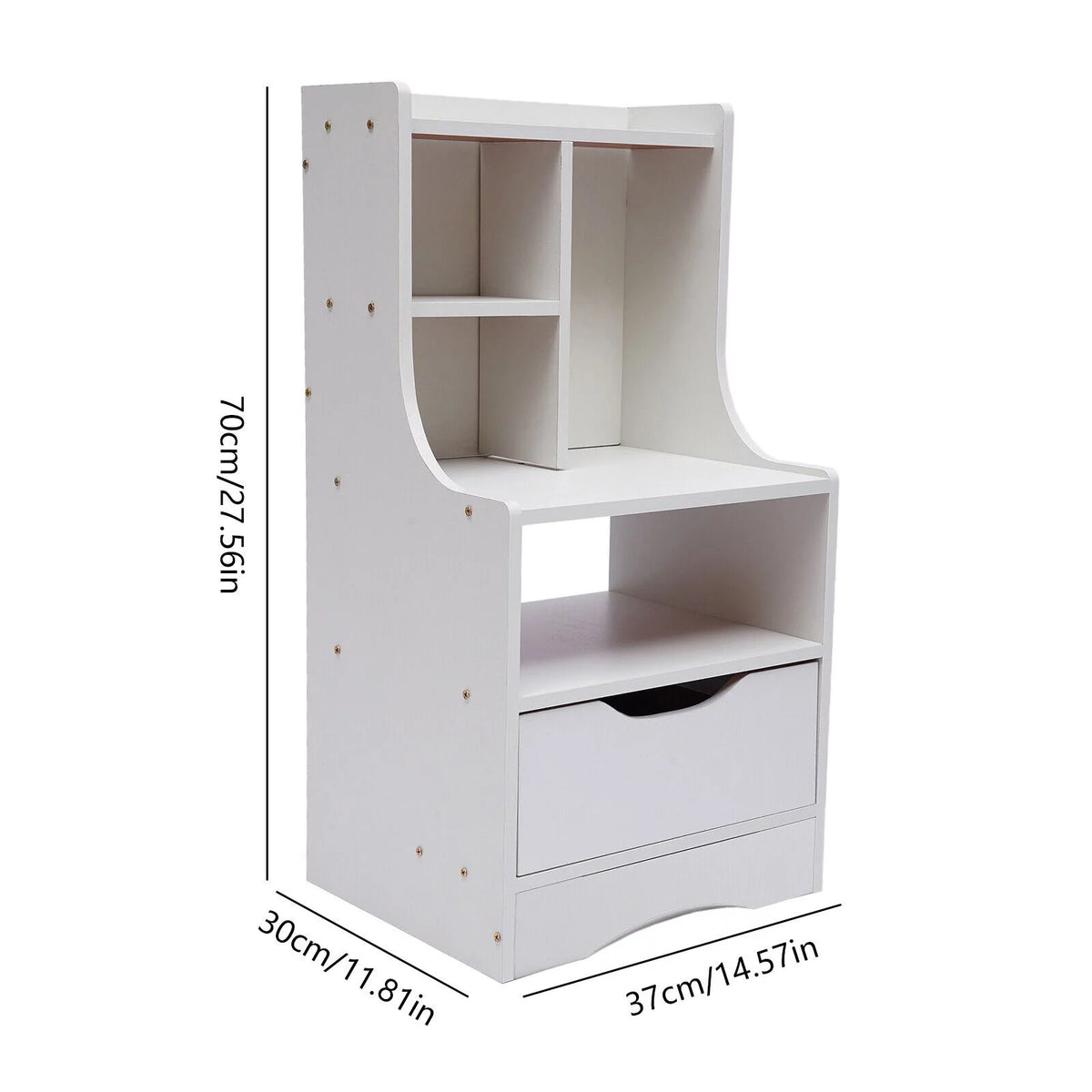 Wooden Nightstand with Drawer I975