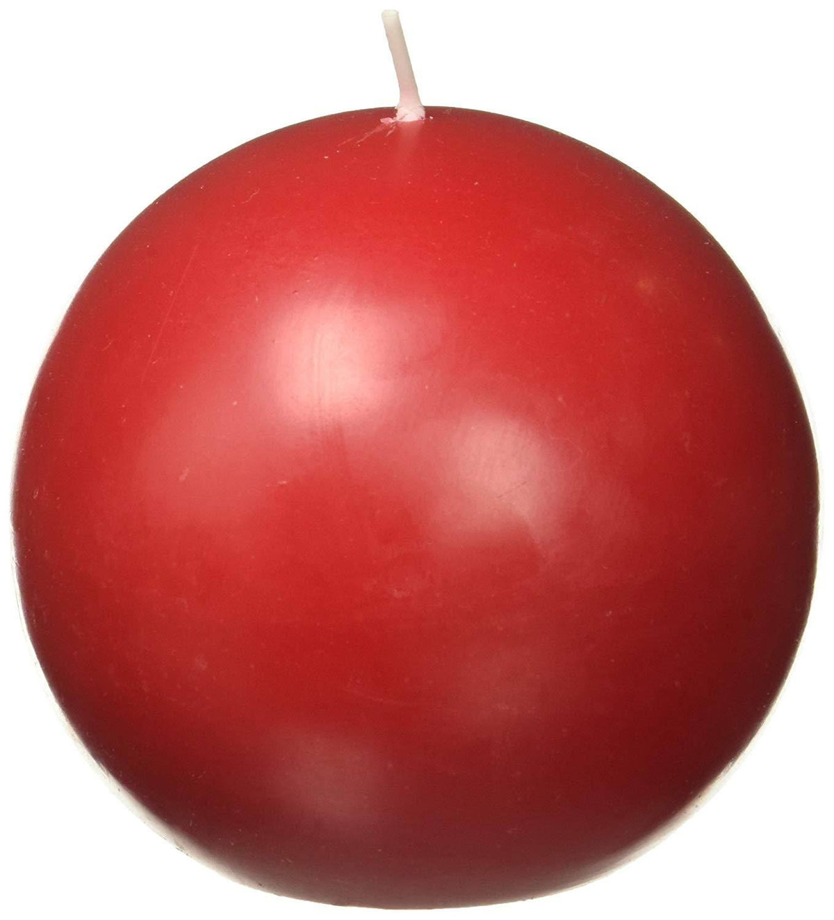 Red 4-Inch 2-Piece Ball Candles Z831
