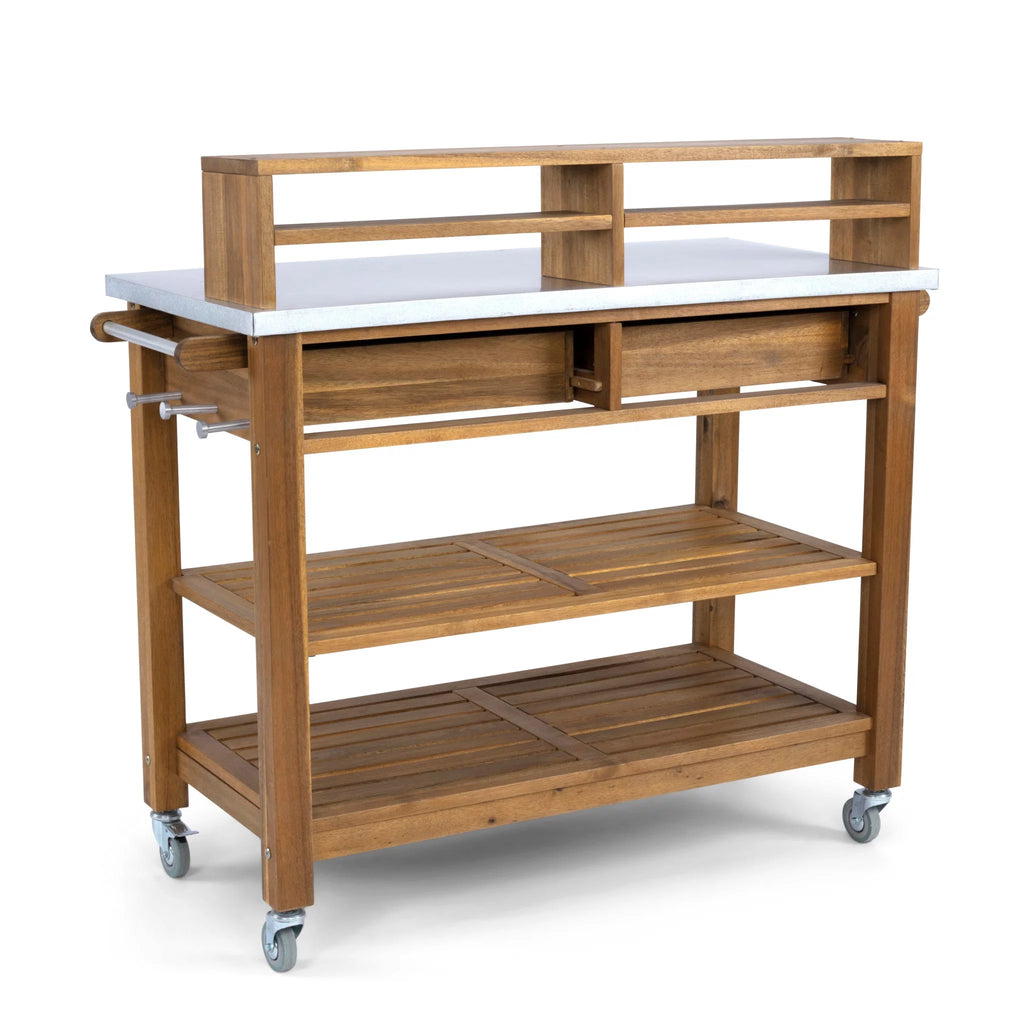 Brown Wood Potting Bench Z280306