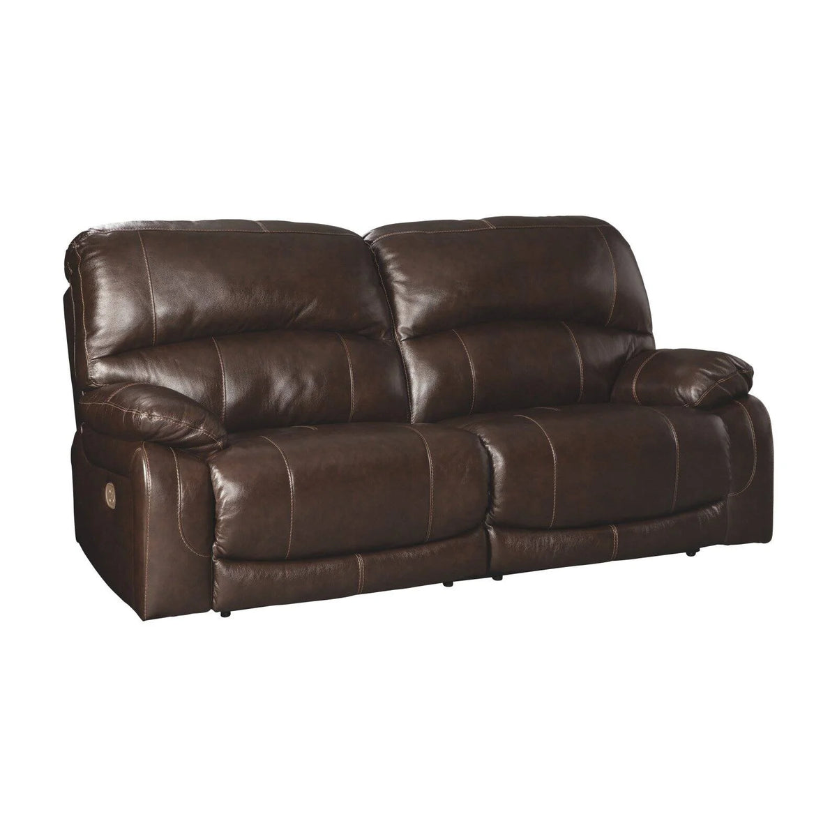 Gray Leather Power Reclining Sofa Z2581