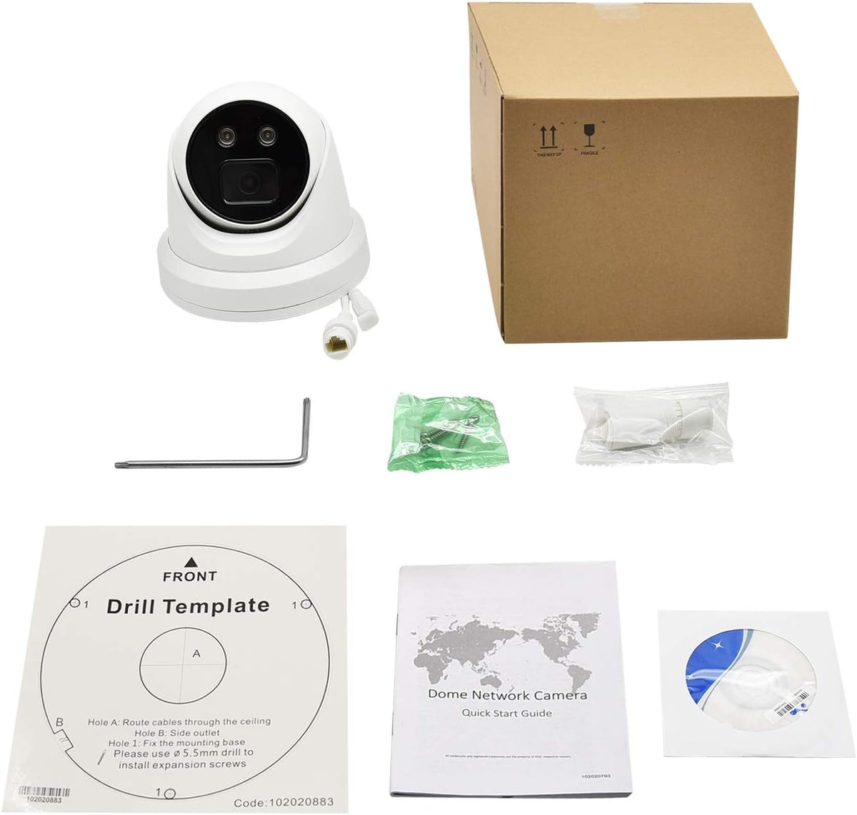 4MP POE IP Camera with Built-in Microphone and SD Slot E152990