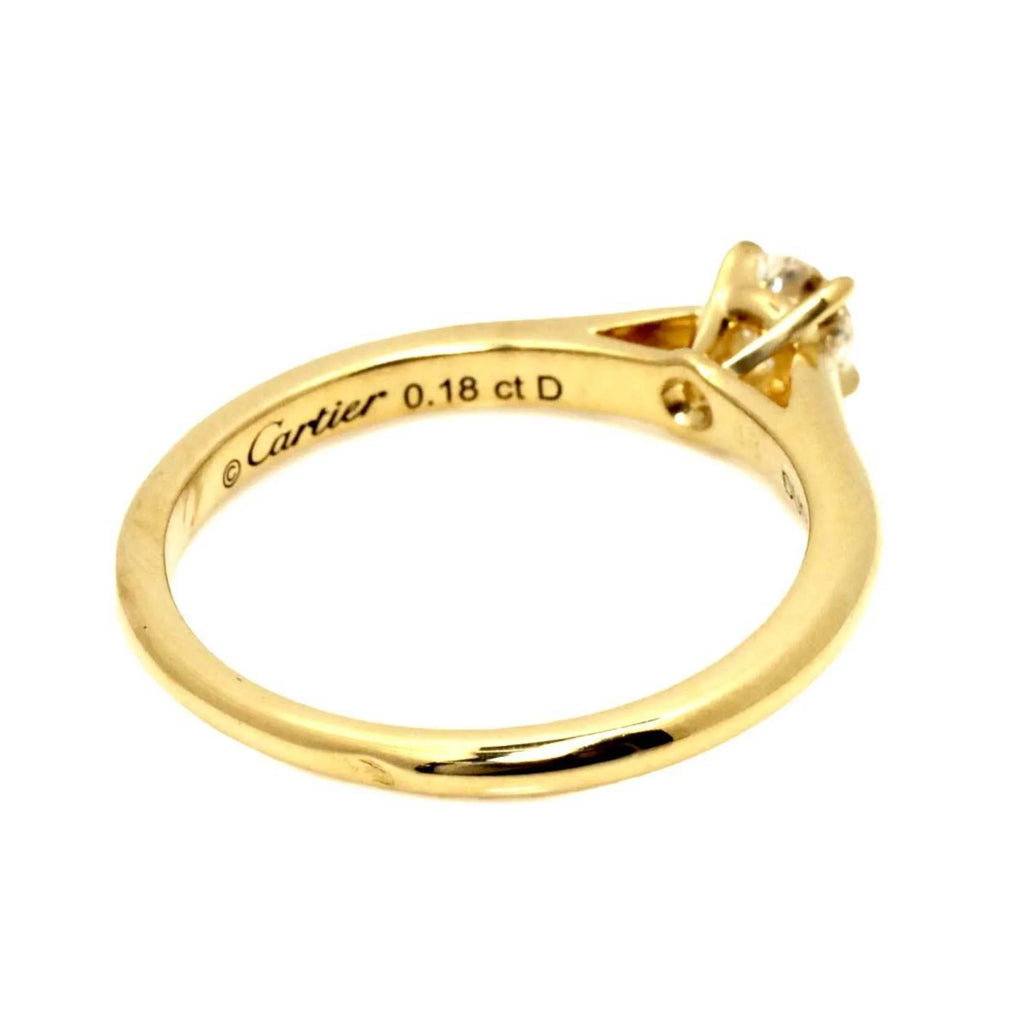 18K Yellow Gold Diamond Ring V356