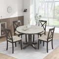 5 Piece Solid Wood Dining Room Set with 4 Chairs E3423