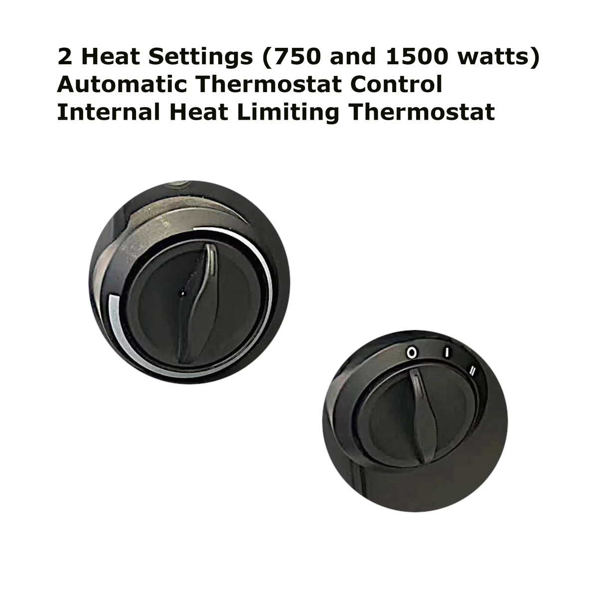 25" Electric Baseboard Convection Heater, Black I843207