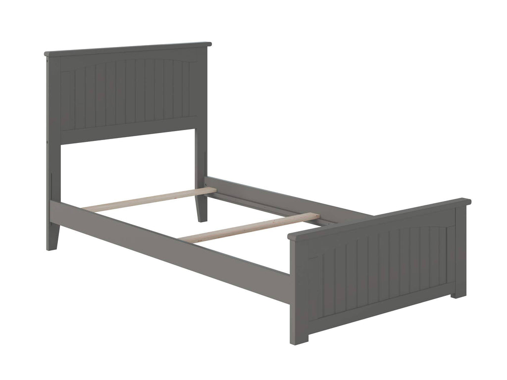 Twin XL Traditional Bed with Foot Board in Grey A17382