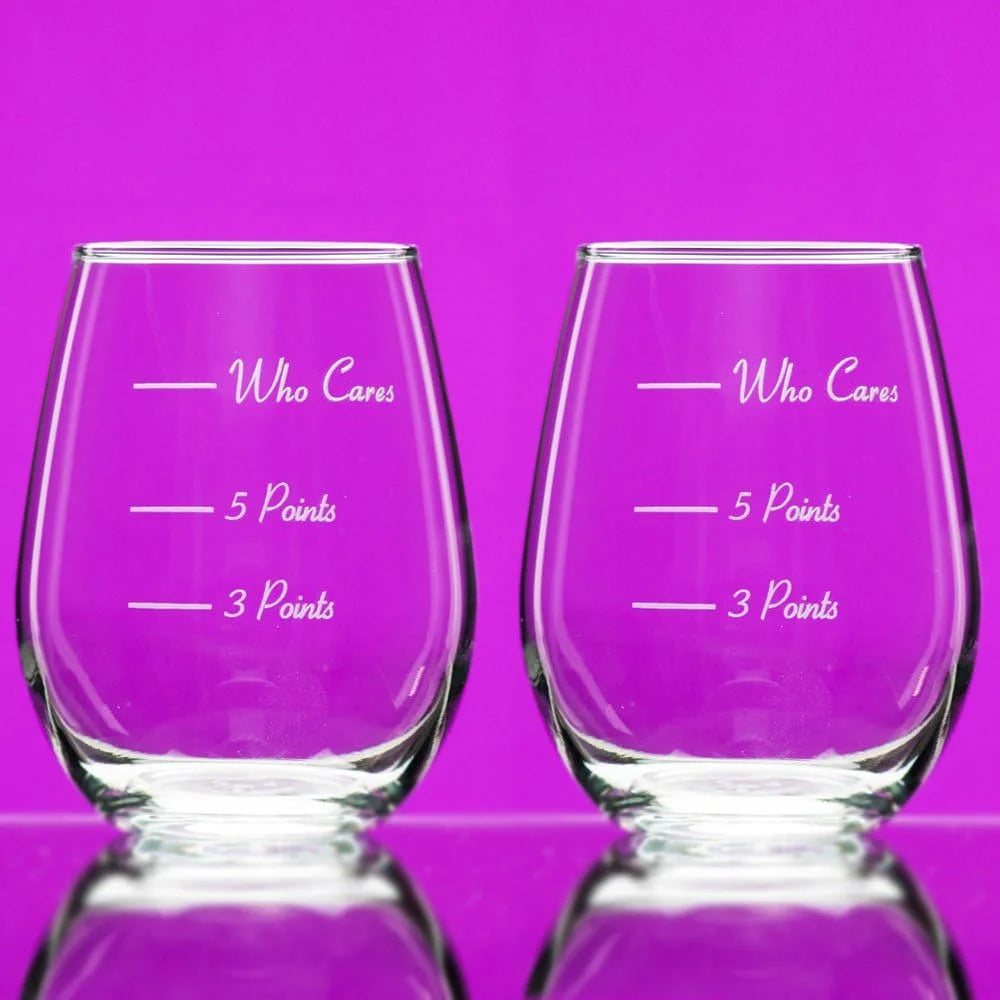 Stemless Wine Glass Set Of 2 O671