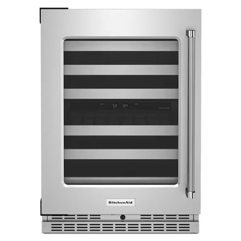 46-Bottle Built-In Undercounter Wine Cooler in Stainless Steel D657850