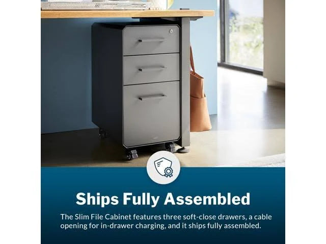 Slim File Cabinet with Three Drawers I513