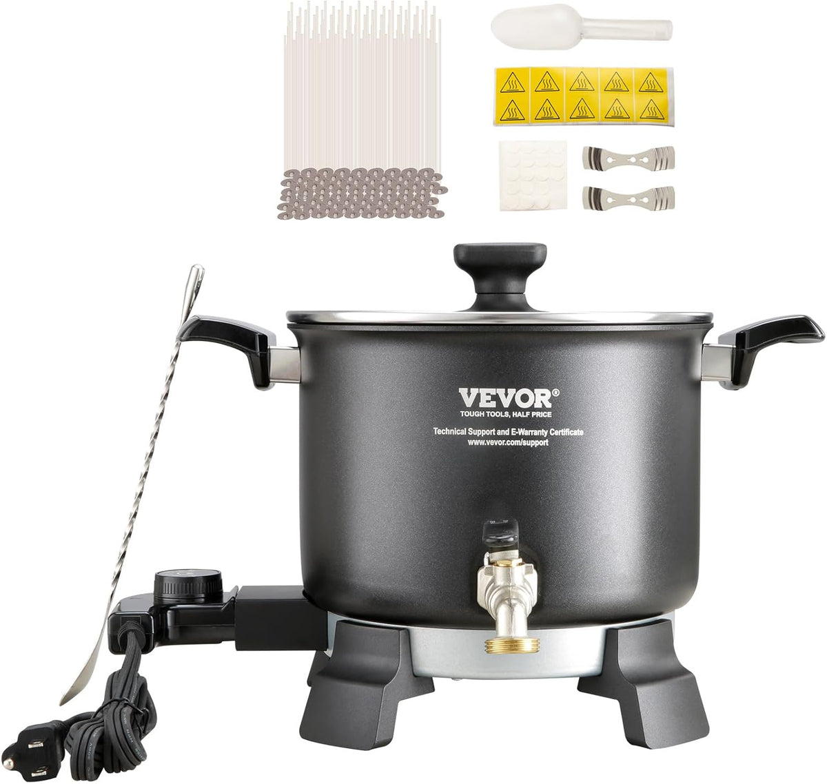 5 Liter Electric Wax Melting Pot with Temperature Control D951484
