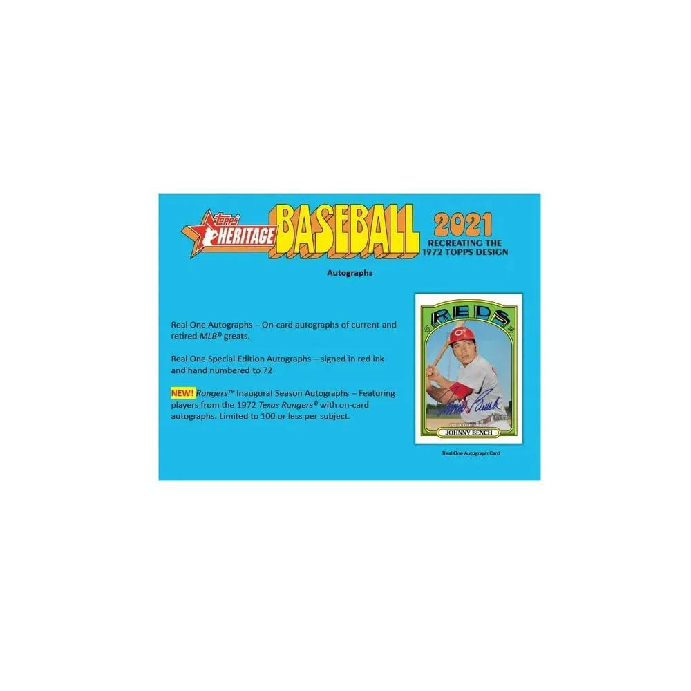 2021 Heritage Baseball Trading Card Box P67938