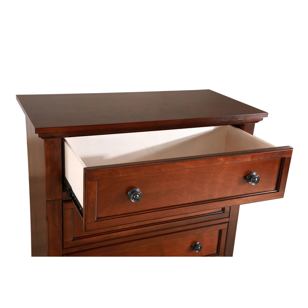 Cherry 5 Drawer Chest U267